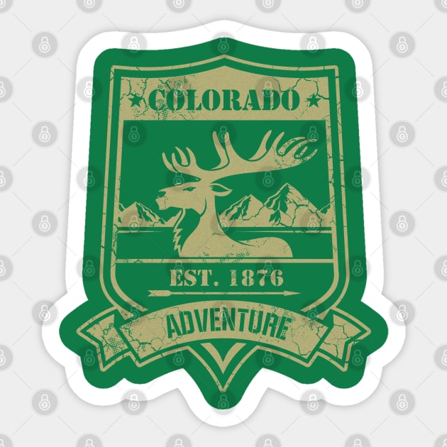 Colorado Mountain Adventure Sticker by E